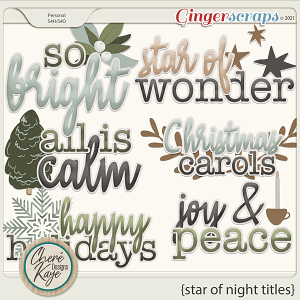 Star Of Night Titles by Chere Kaye Designs 