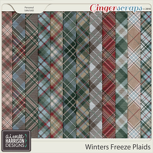 Winters Freeze Plaid Papers by Aimee Harrison