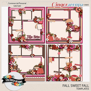 Fall Sweet Fall Templates by Lisa Rosa Designs