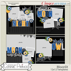 Moonlit - 12x12 Templates (CU Ok) by Connie Prince