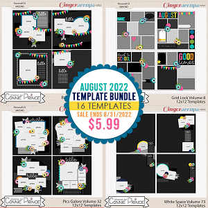August 2022 Template Bundle by Connie Prince