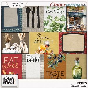 Bistro Journal Cards by Aimee Harrison Bistro Journal Cards by Aimee Harrison