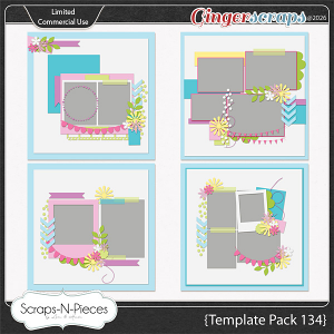 Template Pack 134 by Scraps N Pieces