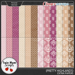 Pretty Highlands - EXTRA PAPERS by Twin Mom Scraps