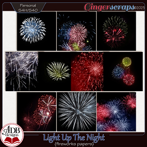 Light Up The Night Fireworks Papers by ADB Designs Light Up The Night Fireworks Papers by ADB Designs