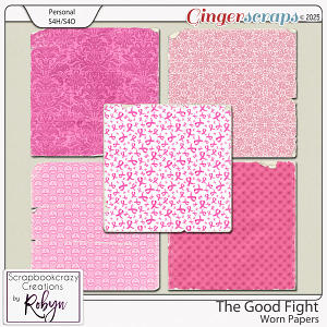 The Good Fight Worn Papers by Scrapbookcrazy Creations