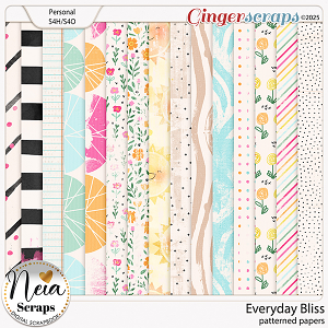 Everyday Bliss - Patterned Papers - by Neia Scraps
