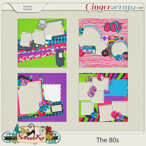 The 80's Quick Pages by The Scrappy Kat