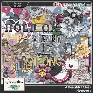 A Beautiful Mess Elements by ScrapChat Designs