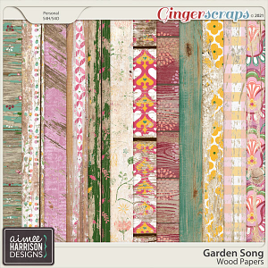 Garden Song Wood Papers by Aimee Harrison
