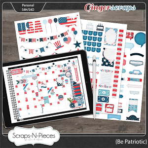 Be Patriotic Digital Planner by Scraps N Pieces