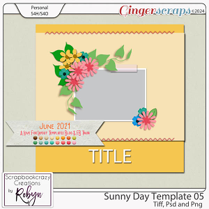 Sunny Day Template 05 by Scrapbookcrazy Creations
