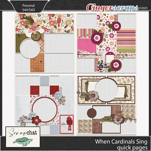 When Cardinals Sing Quick Pages 2-5 by ScrapChat Designs