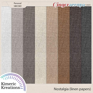 Nostalgia Linen Papers by Kimeric Kreations