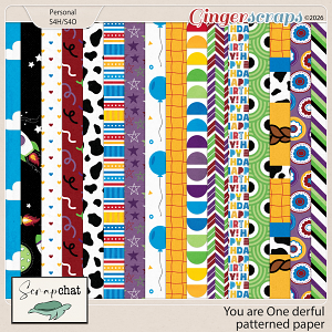 You Are One Derful Patterned Papers by ScrapChat Designs You Are One Derful Patterned Papers by ScrapChat Designs
