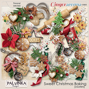 Sweet Christmas Baking Clusters by Palvinka Designs