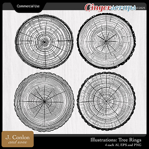 Illustrations: Tree Rings CU by J. Conlon and Sons