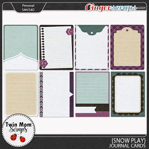 Snow Play - JOURNAL CARDS by Twin Mom Scraps