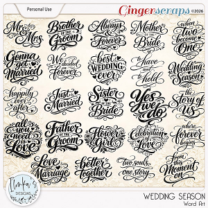 Wedding Season Word Art by Ilonka's Designs 