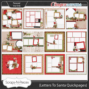 Letters To Santa Quickpages by Scraps N Pieces Letters To Santa Quickpages by Scraps N Pieces