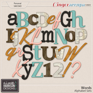 Words Alpha Sets by Aimee Harrison