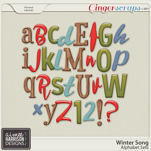 Winter Song Alpha Sets by Aimee Harrison