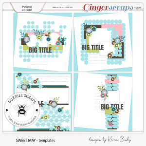 Buzzbee Scraps: Sweet May Templates