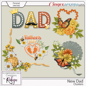 New Dad Clusters by Scrapbookcrazy Creations
