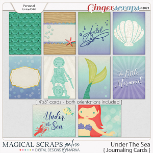 Under The Sea (journaling cards)