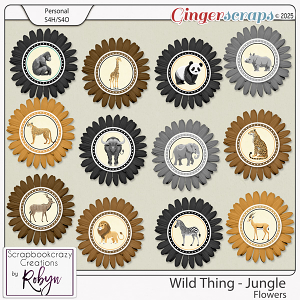 Wild Thing - Jungle Flowers by Scrapbookcrazy Creations