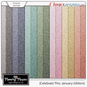 Celebrate This: January Glitters by Memory Mosaic