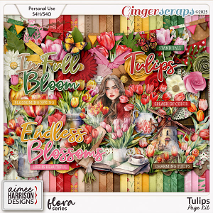 Tulips Page Kit by Aimee Harrison