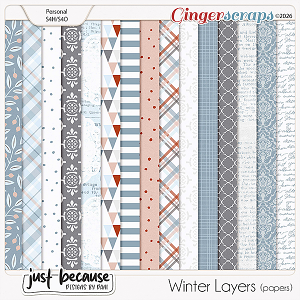 Winter Layers Papers by JB Studio