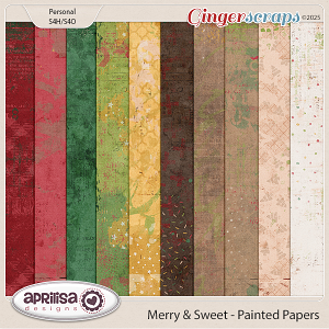 Merry & Sweet - Painted Papers by Aprilisa Designs