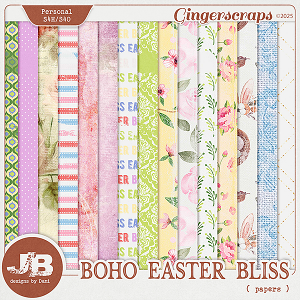 Boho Easter Bliss Papers by JB Studio