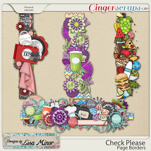 Check Please Page Borders from Designs by Lisa Minor