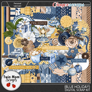 Blue Holiday - KIT by Twin Mom Scraps