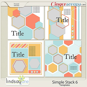 Simple Stack 6 Templates by Lindsay Jane