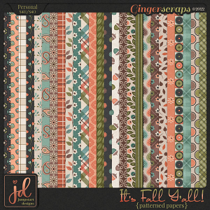 It's Fall Y'all {Patterned Papers}