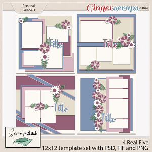 4 Real 5 Template Set by ScrapChat Designs