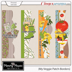 My Veggie Patch-Borders by Memory Mosaic