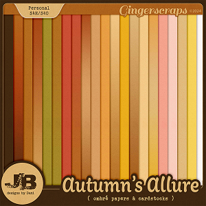 Autumn's Allure Ombré Papers & Cardstocks by JB Studiio