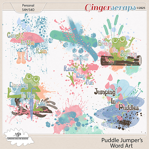 Puddle Jumpers Word Art by Adrienne Skelton Designs