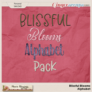 Blissful Blooms Alphabet by Moore Blessings Digital 