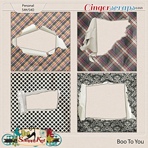 Boo To You Torn Center Papers by The Scrappy Kat