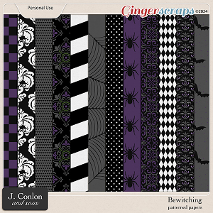 Bewitching Patterned Papers by J. Conlon and Sons