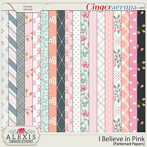 I Believe in Pink - Patterned Papers
