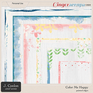 Color Me Happy Painted Edges by J. Conlon and Sons