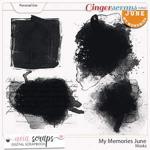 My Memories June - Masks - by Neia Scraps