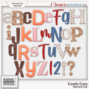 Comfy Cozy Alphabet Sets by Aimee Harrison